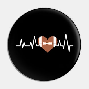 Heartbeat Pulse - American Football Pin