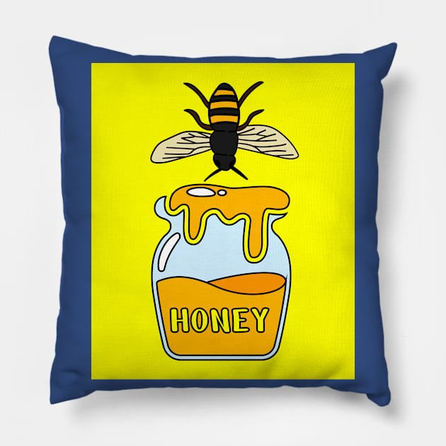 Sweet Honey Bees Beekeeper Beekeeper Pillow by flofin
