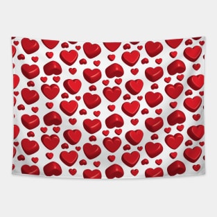 Hearts Pattern Tapestry