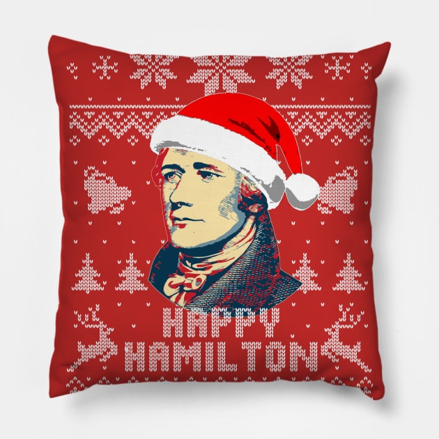 Alexander Hamilton Happy Hamilton Pillow by Nerd_art