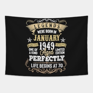 Legends Were Born In January 1949-70th Birthday Gi Tapestry