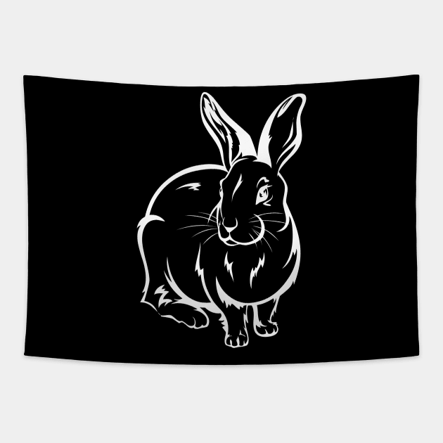 Bunny Rabbit Rabbit Friend Gift Tapestry by Shirtjaeger