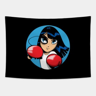 Boxing Girl 2 Tapestry