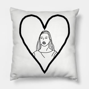 Distracted Boyfriend Valentine for Mystery Woman Outline Pillow