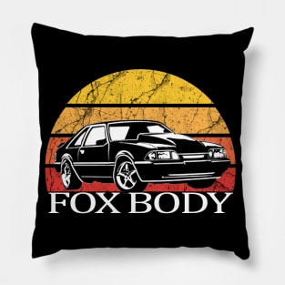 Mustang Foxbody American Fox body stang Muscle classic Car 5.0L Pillow