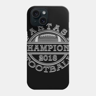 Fantasy Football 2018 Champions Silver Phone Case