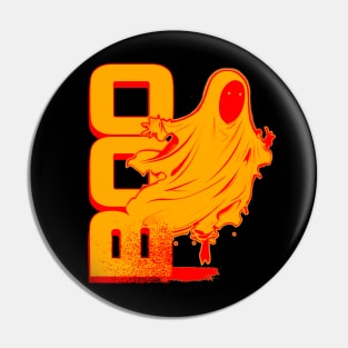 Ghost Of Disapproval - Orange Halftone V.1 Pin