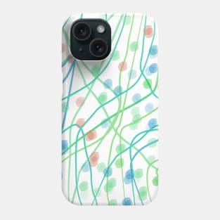 Green pattern design Phone Case