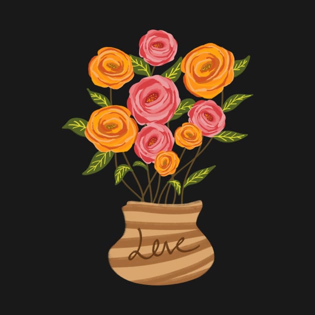 Flower Pot Illustration by Introvert Home 
