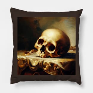 Skull study Pillow