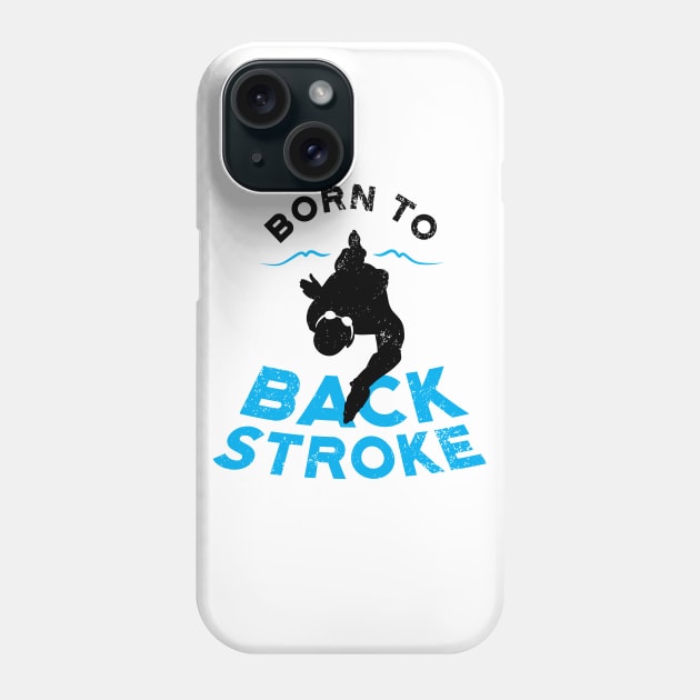 Born to BackStroke v2 Phone Case by atomguy