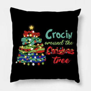 Crocin around the christmas tree Funny Christmas 2020 Gift Pillow