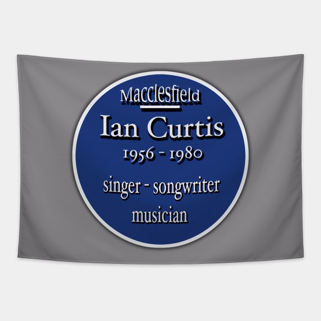 Ian Curtis Tapestry by Coppack