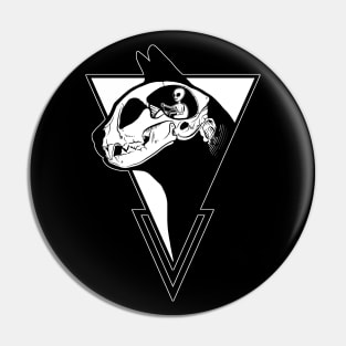 Alien Cat - Black version Pin