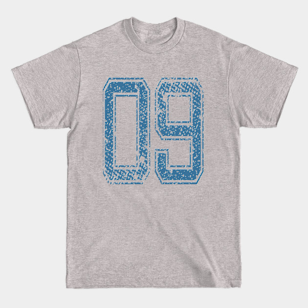 Disover Sports Number 09/ Shirt Number 09/ Year 09 / Team Number 09 - Sports Number - T-Shirt