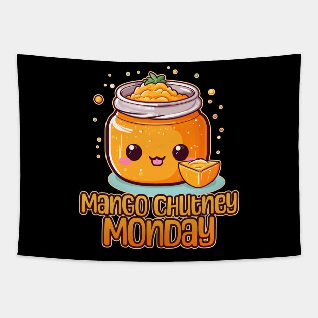 Mango Chutney Monday Foodie Design Tapestry by DanielLiamGill