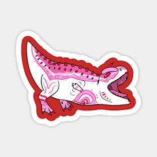 Cute Pink Majungasaurus Magnet