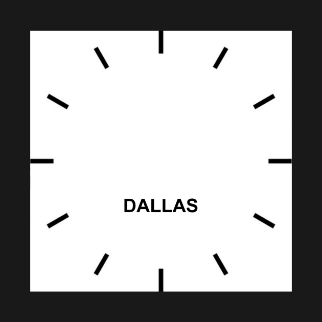 DALLAS Time Zone Wall clock by ghjura