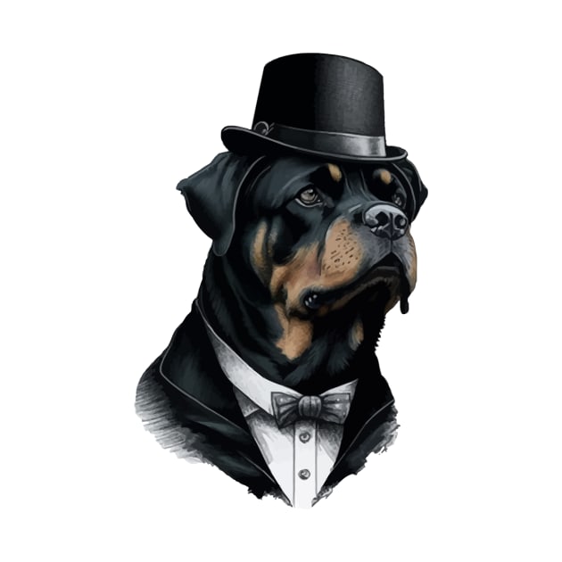 Rottweiler Funny Top Hat by K3rst