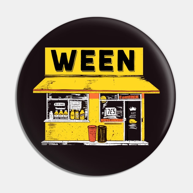 Ween - Original Fan Artwork Pin by unknown_pleasures