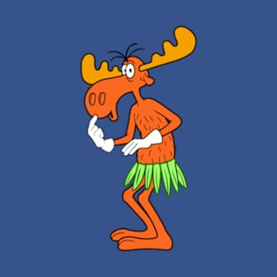 Bullwinkle Hawaii - Rocky & Bullwinkle T-Shirt