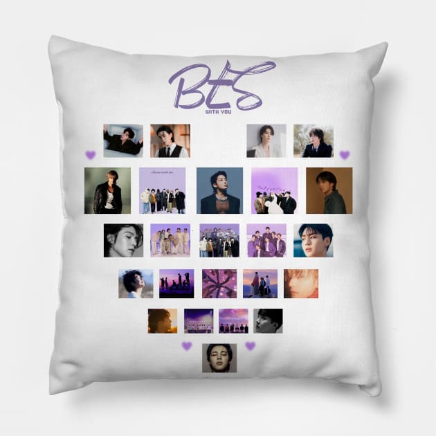 BTS Pillow by Legacy of Self-Expression Art