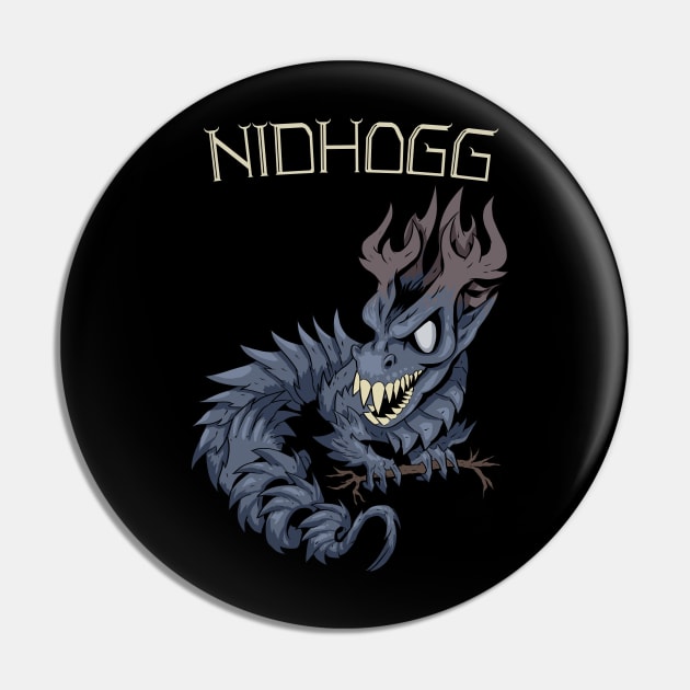 Wrath of the World Tree: Nidhogg the Serpent Pin by Holymayo Tee