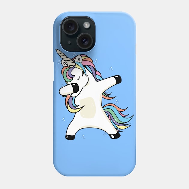 Dabbing Unicorn Phone Case by Tingsy