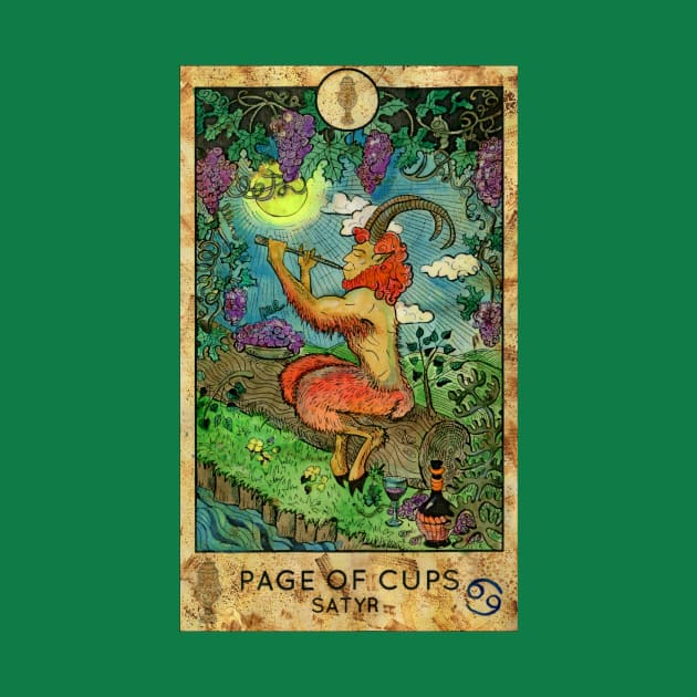 Page Of Cups. Minor Arcana Tarot Card Design. by Mystic Arts