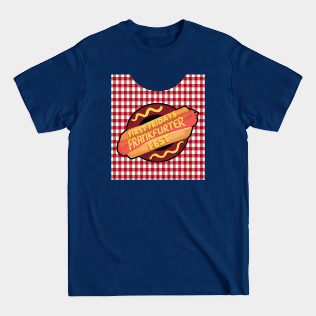 First Fridays Frankfurter Fest Bib - Curb Your Enthusiasm - T-Shirt