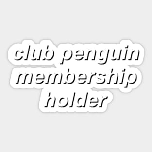 Club Penguin Sticker Poster By Cel-and-Gabs