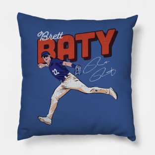 Brett Baty New York M Vintage Pillow