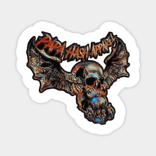 Papa Hash Apparel: Winged Skull Coloring Magnet