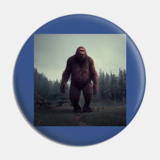 Sasquatch in Nature Pin