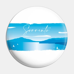 Sorrento in minimal blue Pin