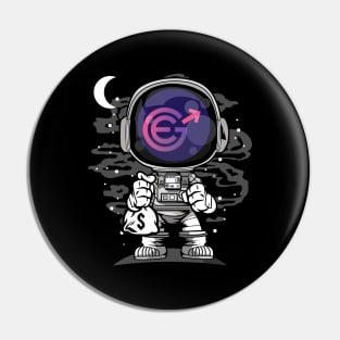 Astronaut Evergrow Crypto EGC Coin To The Moon Crypto Token Cryptocurrency Wallet Birthday Gift For Men Women Kids Pin