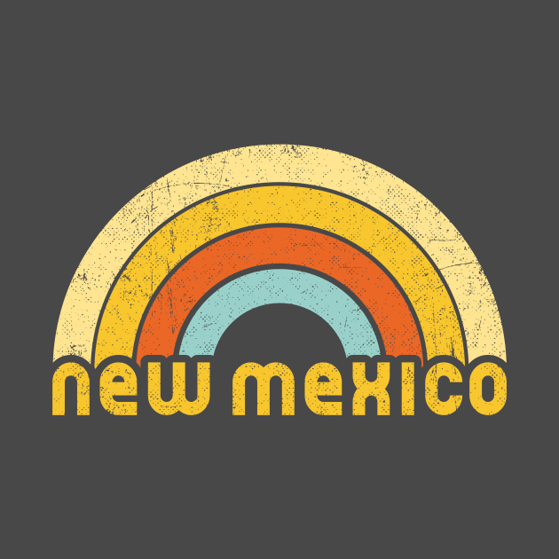 Retro Colorful New Mexico Design by dk08