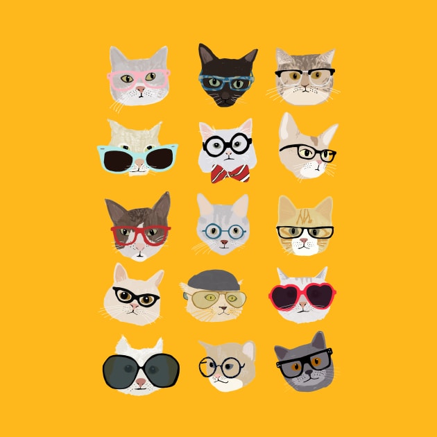 Cats in Glasses by Hanna Melin