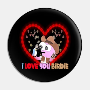 I Love You Birdie - Cute Pim Smiling Friends Pin