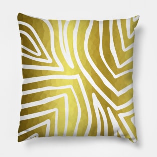 ZEBRA Stripes Gold. Pillow