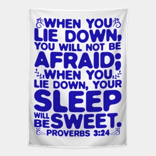 Proverbs 3:24 Your Sleep Will Be Sweet Tapestry