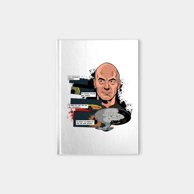 Picard TNG comic style