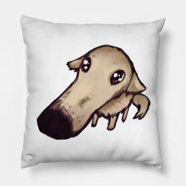 Borzoi Dog Meme Pillow by Raebees