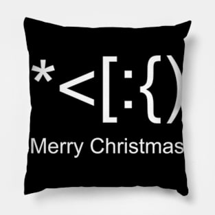 Merry Christmas Sign Brackets Office Pillow