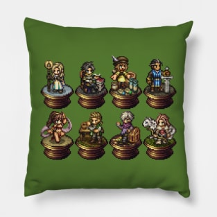 Octopath Sprites Pillow