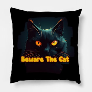 Beware the Cat Pillow