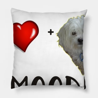 Maltese plus Poodle equals Moodle Pillow