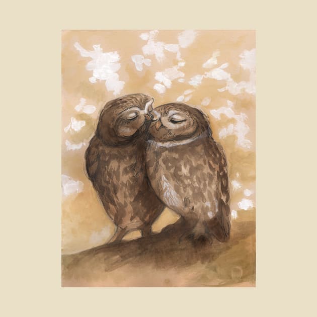 Owls in love by Magenta Arts