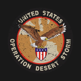 Desert Storm Vintage Badge T-Shirt