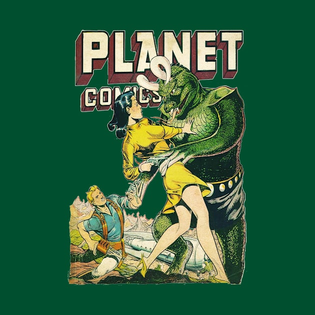 Planet Comics - Comic Book Cover by The Blue Box